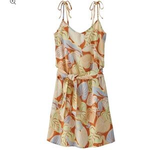 NWT- Patagonia- Women’s Pataloha Tie Dress- Size M- Color- Fertile Brown
